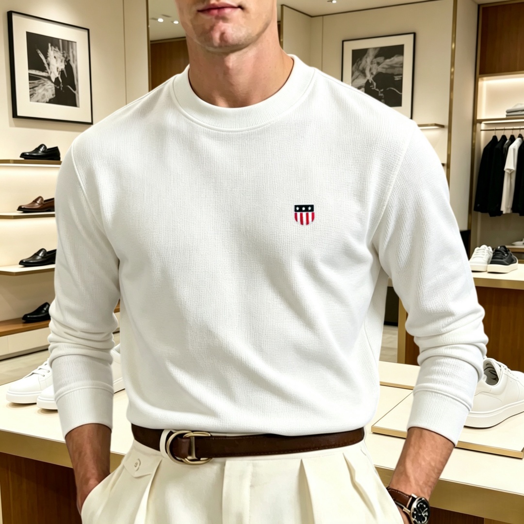 Men'S Fashion Brands - Soft cotton high-end brand men's long
