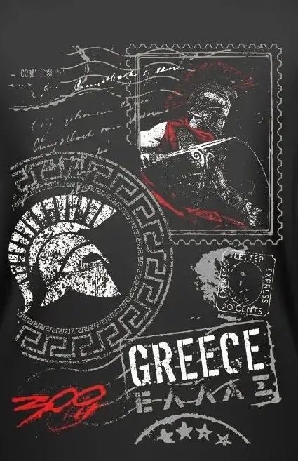 Men'S Fashion Greece - Greece Sparta 300 Warrior T-Shirt. Fashion