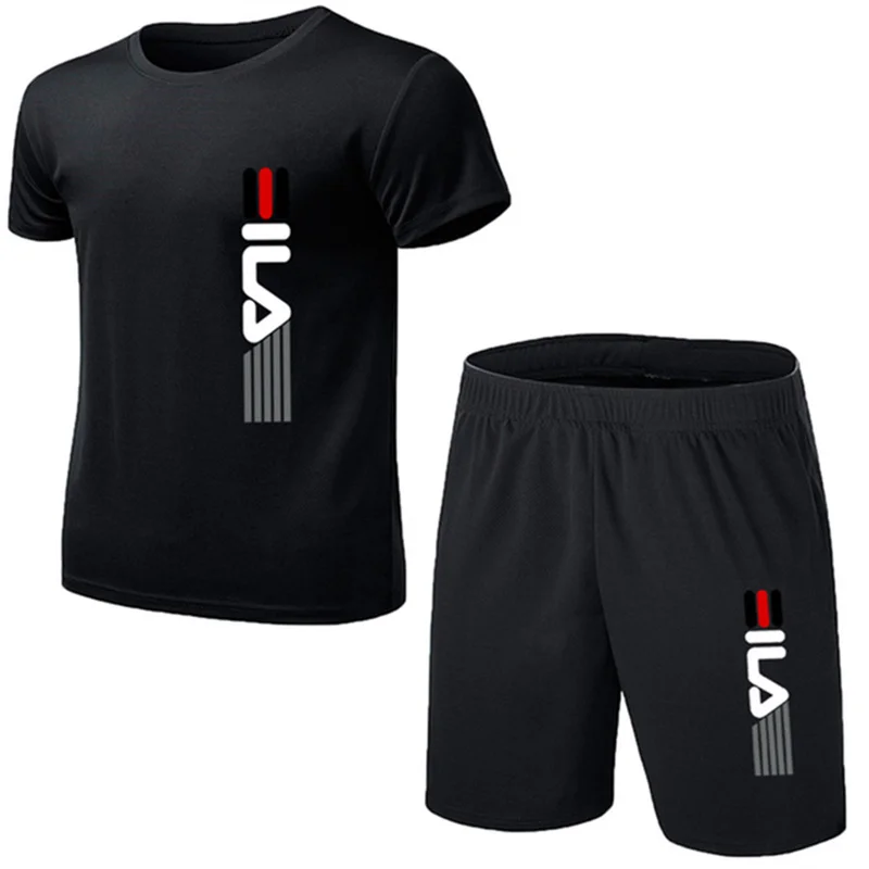Men'S Fashion Usa - Summer Men's Fashion Simple Fitness Two-piece