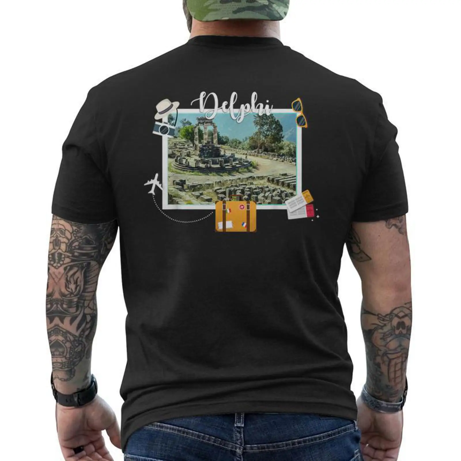 Men'S Fashion Greece - Greece Souvenir Vacation Travel Delphi Men's