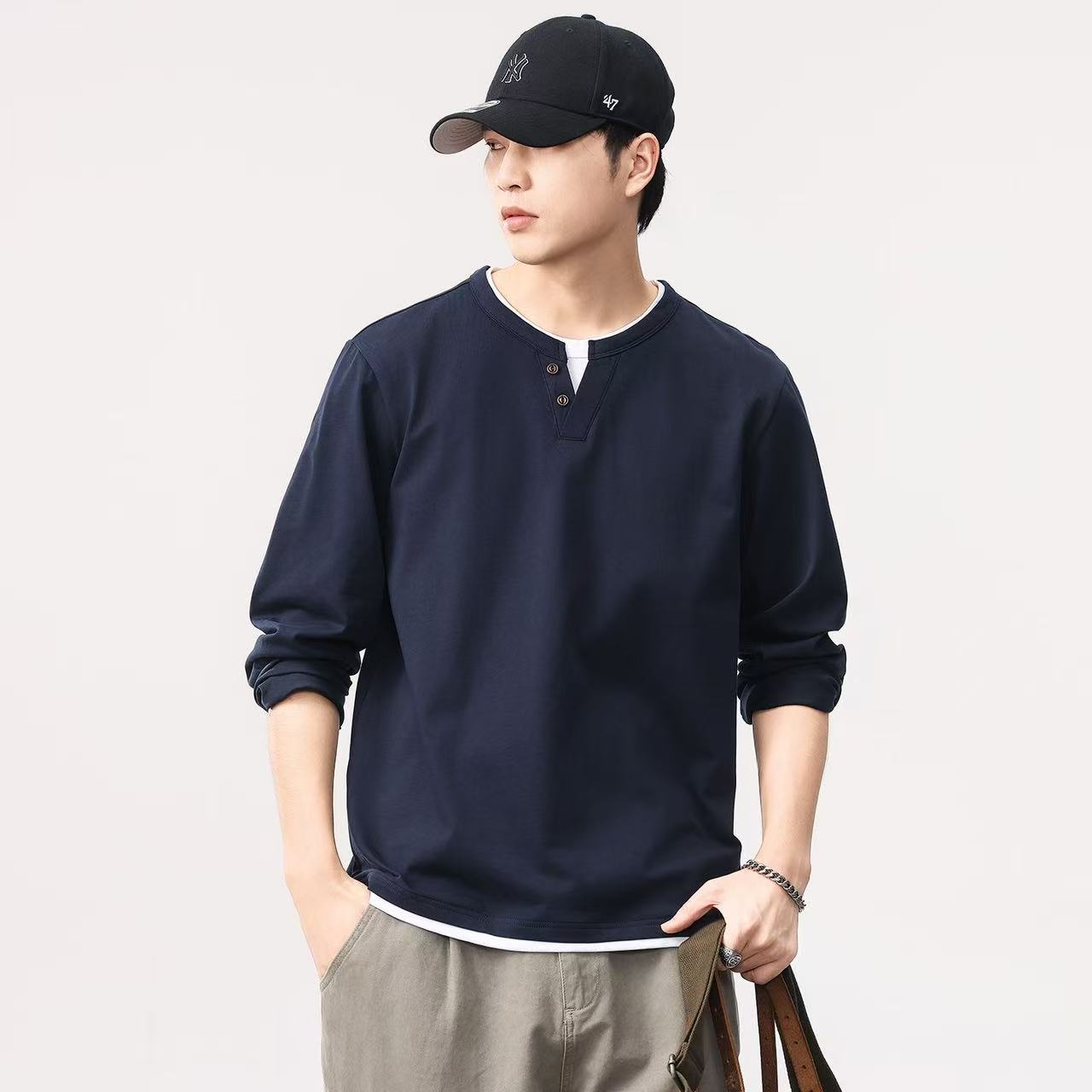 Men'S Fashion Usa - New Spring and autumn men long-sleeved