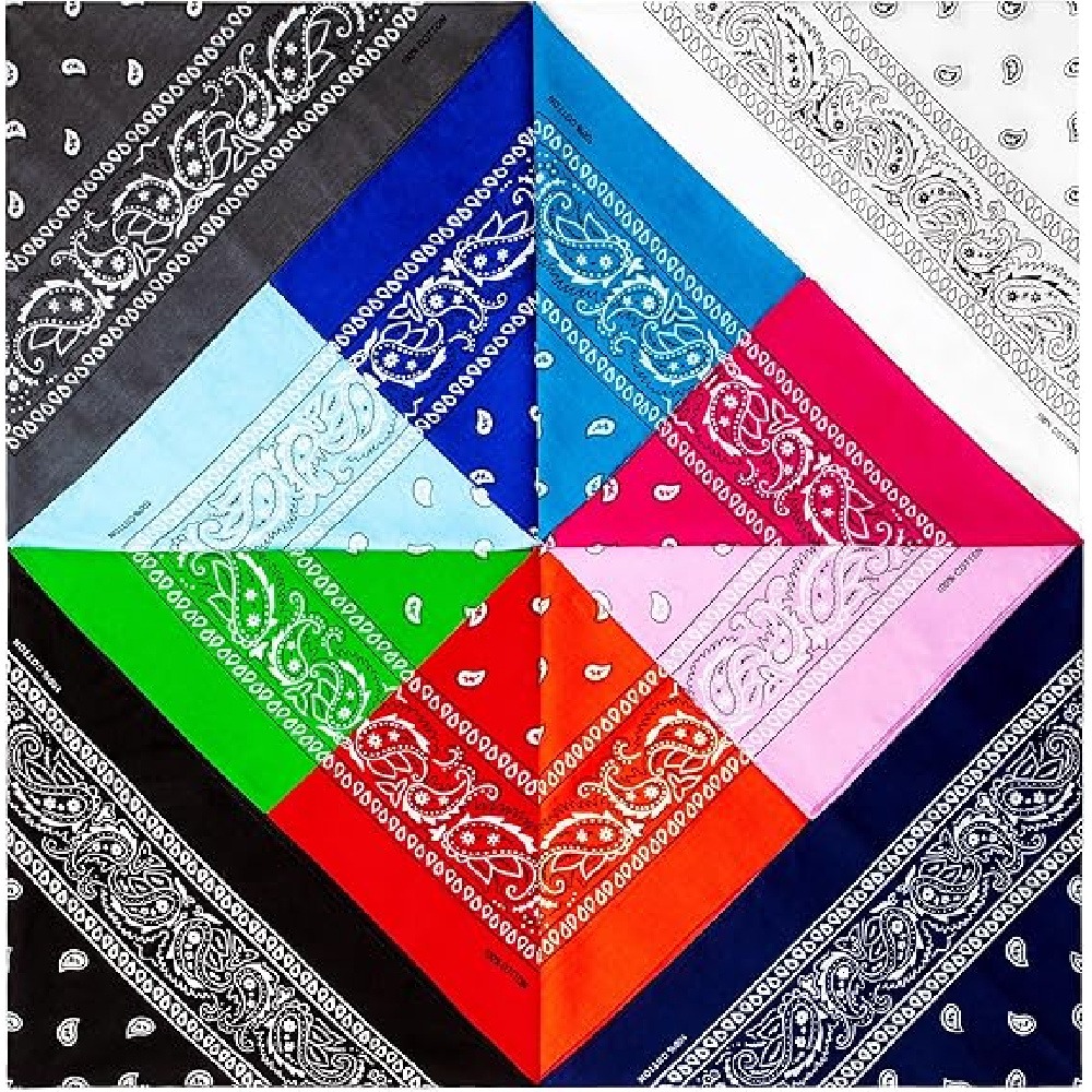 3 Pack Paisley Bandanas, Polye - đánh giá và giá Men'S Fashion Head Scarf