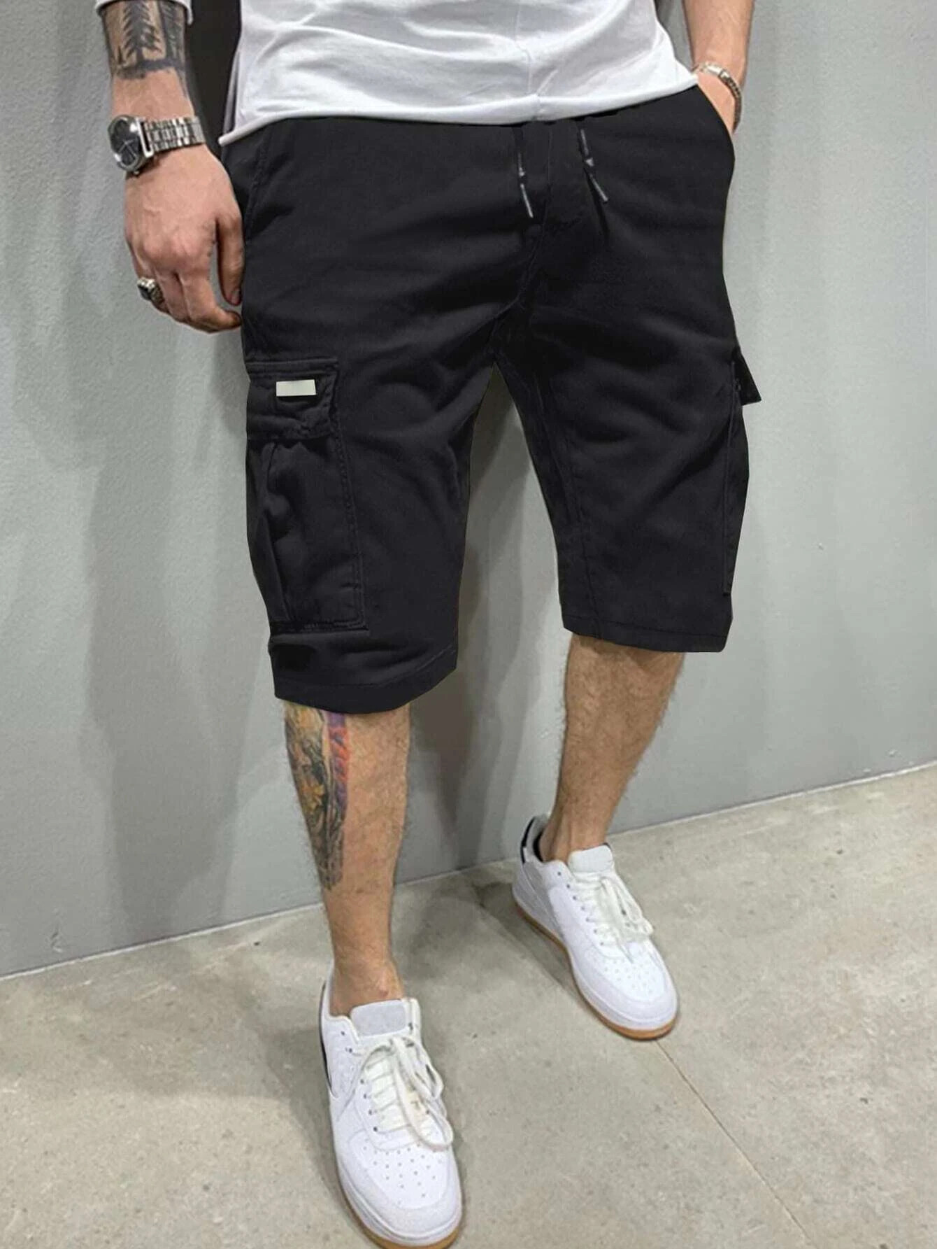 Summer men's cropped pants, fa - đánh giá và giá Mens Fashion Workwear