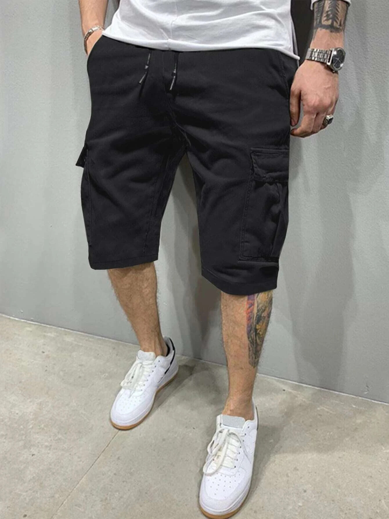 Summer men's cropped pants, fa - đánh giá và giá Mens Fashion Workwear