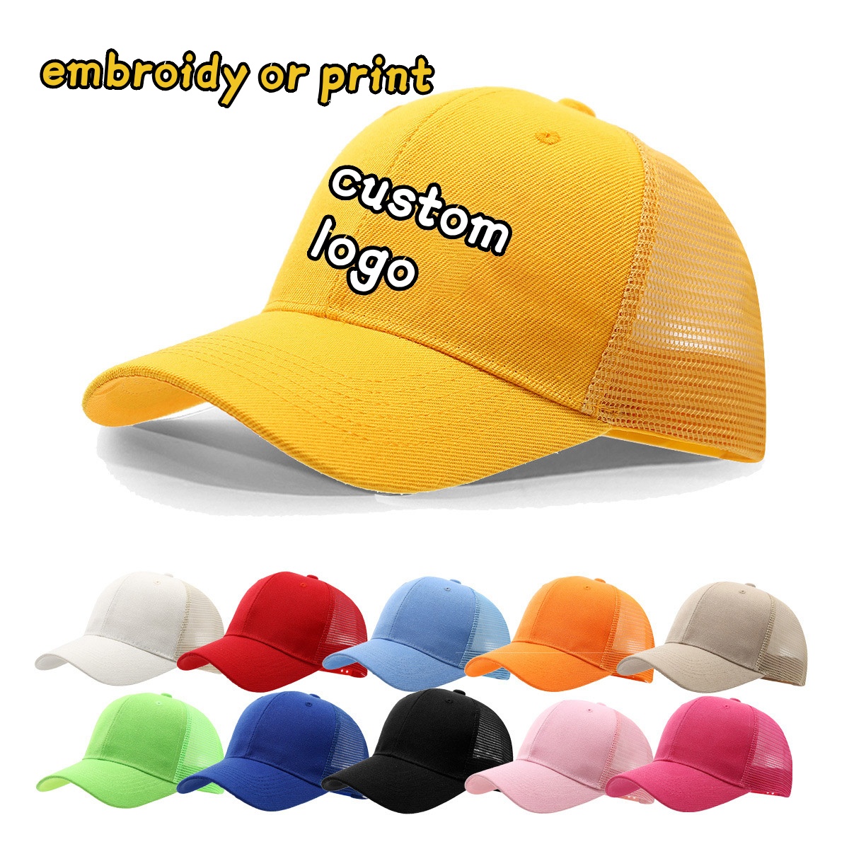 Custom Logo Cap Embroidery Pri - đánh giá và giá Trucker Hat Cap