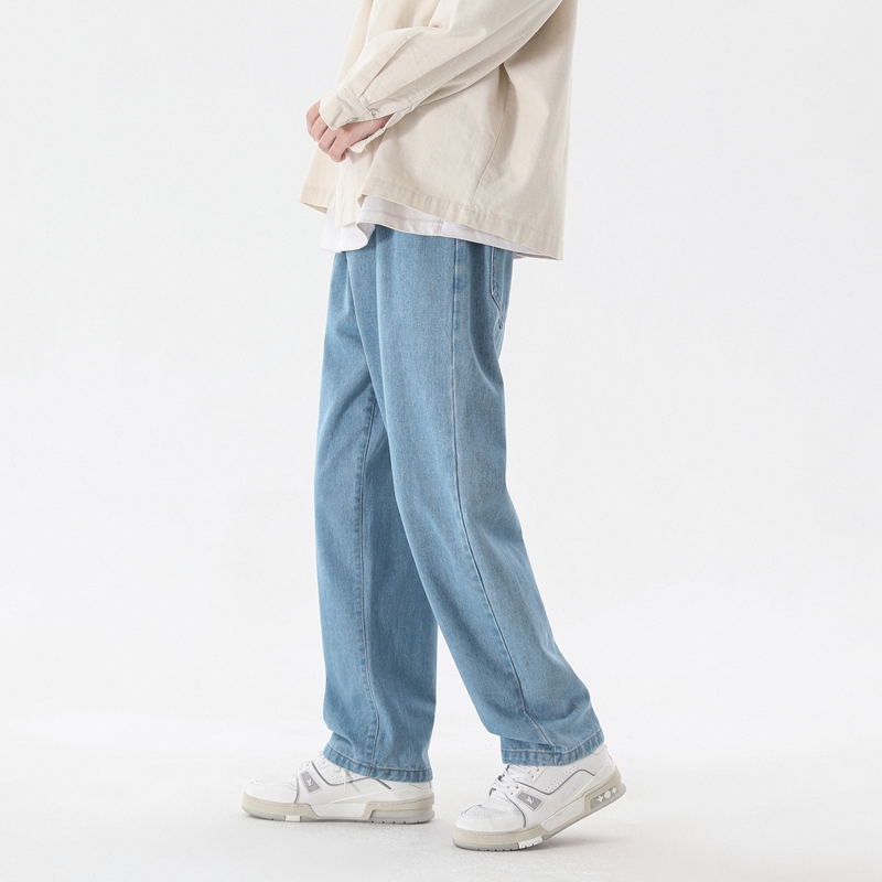 2023 New Korean Fashion Men's  - đánh giá và giá Men'S Fashion Grey Jeans