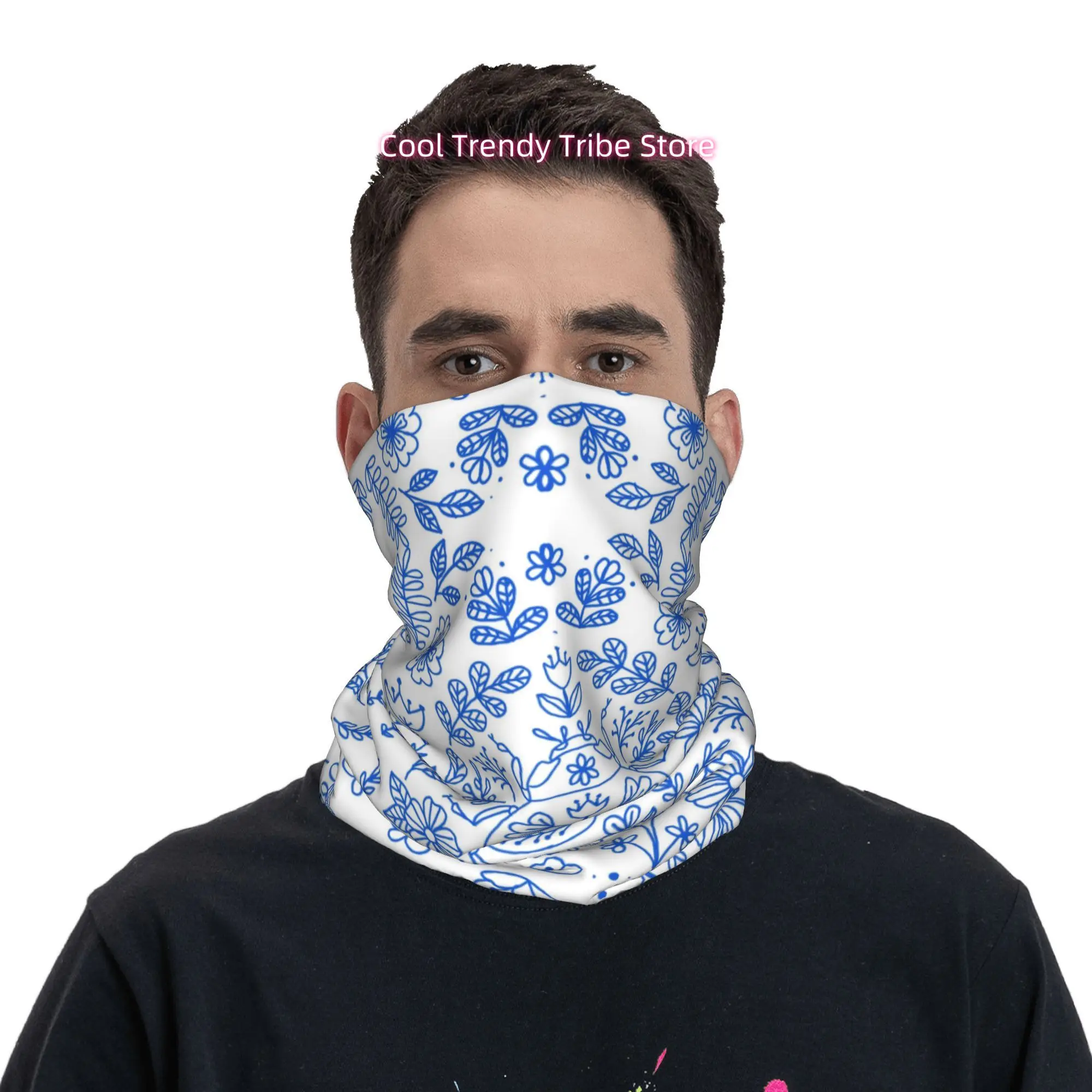 Blue Line Retro Scarab Flower  - đánh giá và giá Men'S Fashion Head Scarf