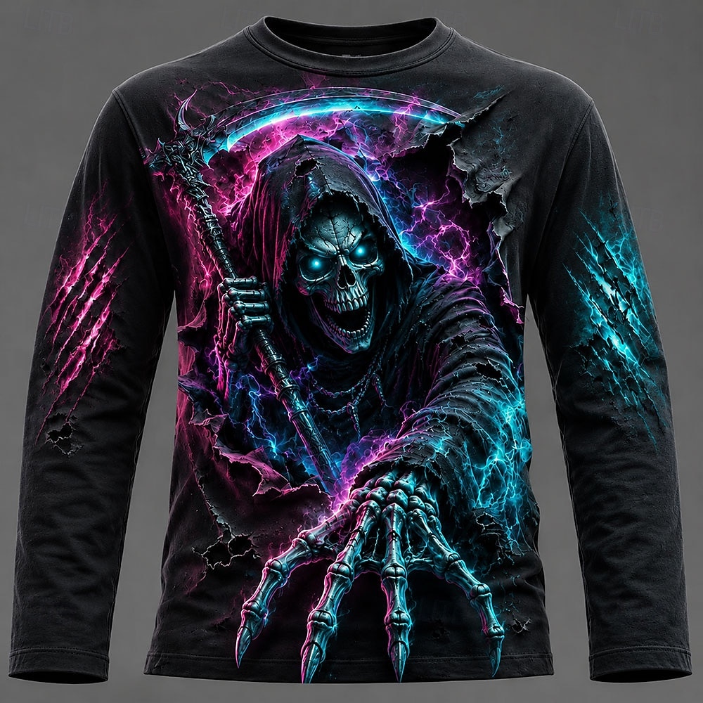 Halloween Men 3D Graphic Print - đánh giá và giá Mens Fashion Summer