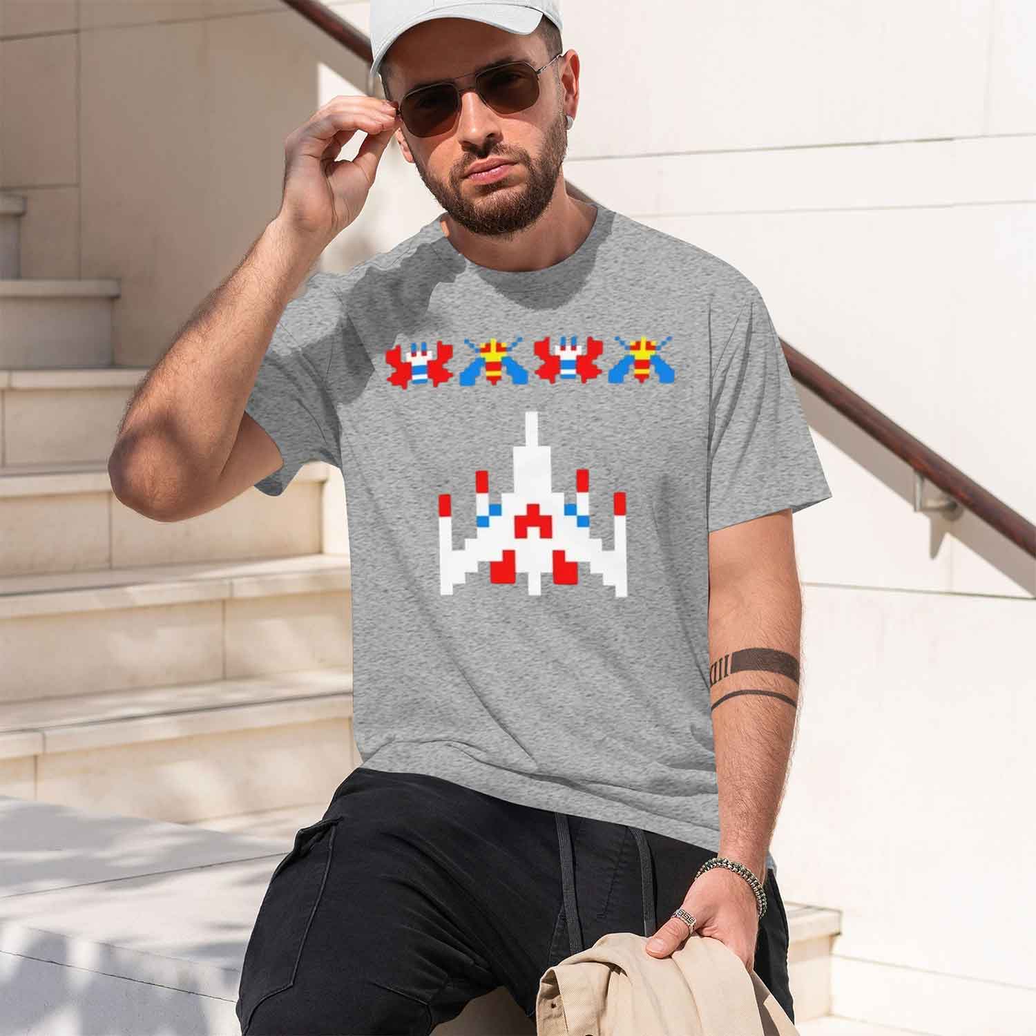 80s 70s Arcade Galaga Video Ga - đánh giá và giá Men'S Fashion 70S