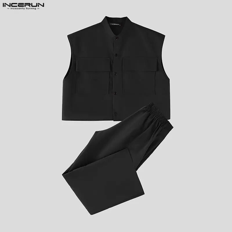 INCERUN Men Sets Solid Sleevel - đánh giá và giá Men'S Fashion Usa