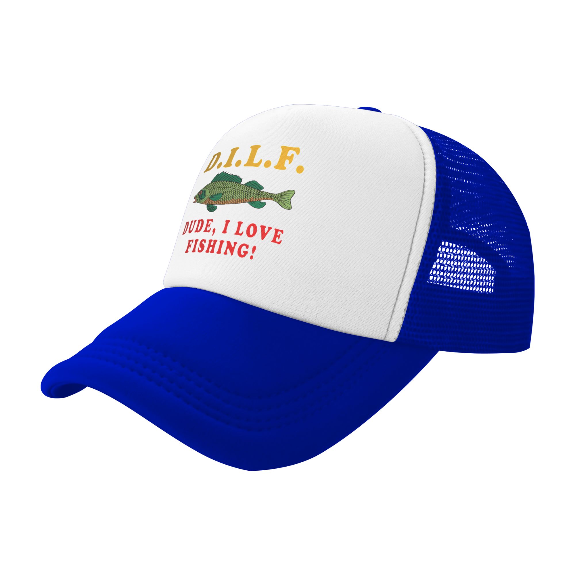 Dude I Love Fishing DILF   Mem - đánh giá và giá Trucker Hat Cap