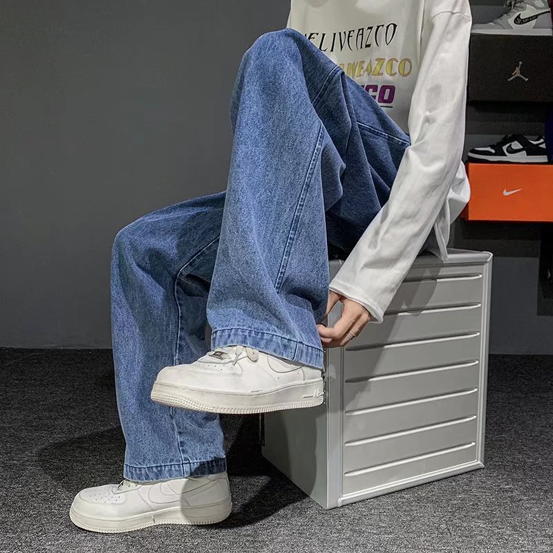 New Korean Fashion Men's Baggy - đánh giá và giá Men'S Fashion Grey Jeans
