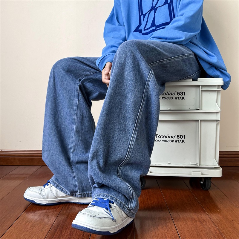 New Korean Fashion Men's Baggy - đánh giá và giá Men'S Fashion Grey Jeans