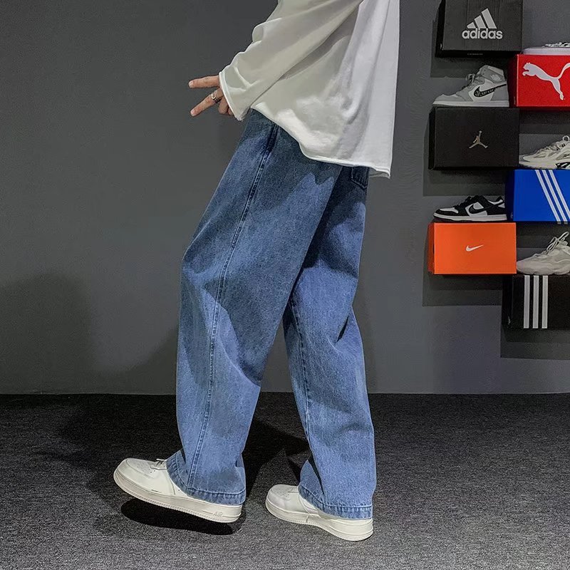 New Korean Fashion Men's Baggy - đánh giá và giá Men'S Fashion Grey Jeans