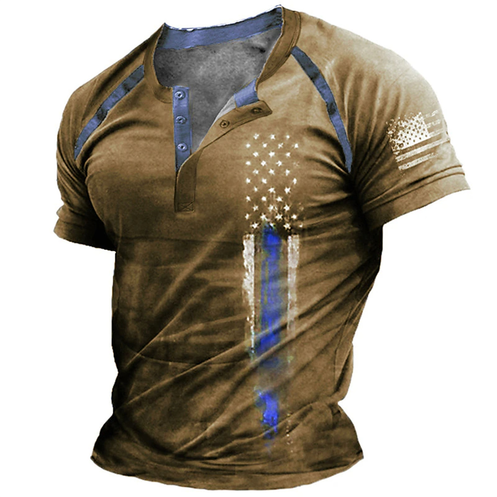 Funny 3D American Flag Print M - đánh giá và giá Men'S Fashion Undershirt