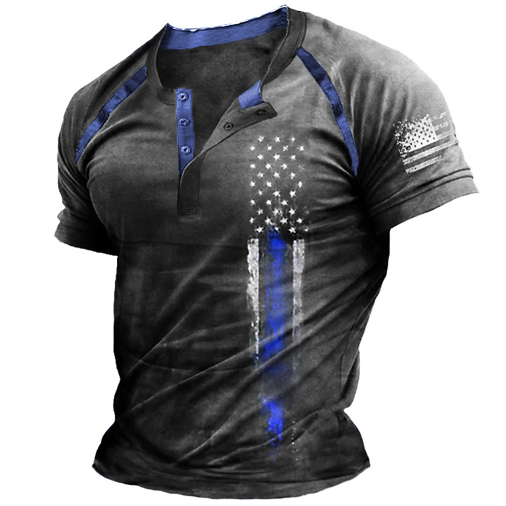 Funny 3D American Flag Print M - đánh giá và giá Men'S Fashion Undershirt