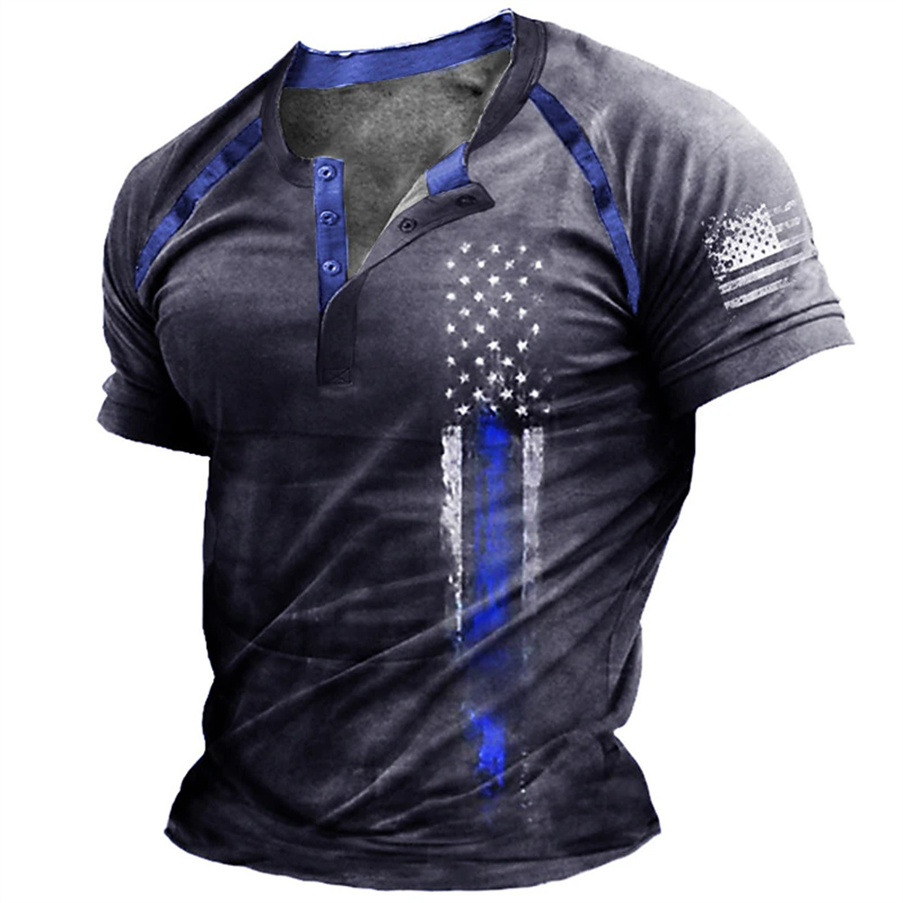 Funny 3D American Flag Print M - đánh giá và giá Men'S Fashion Undershirt