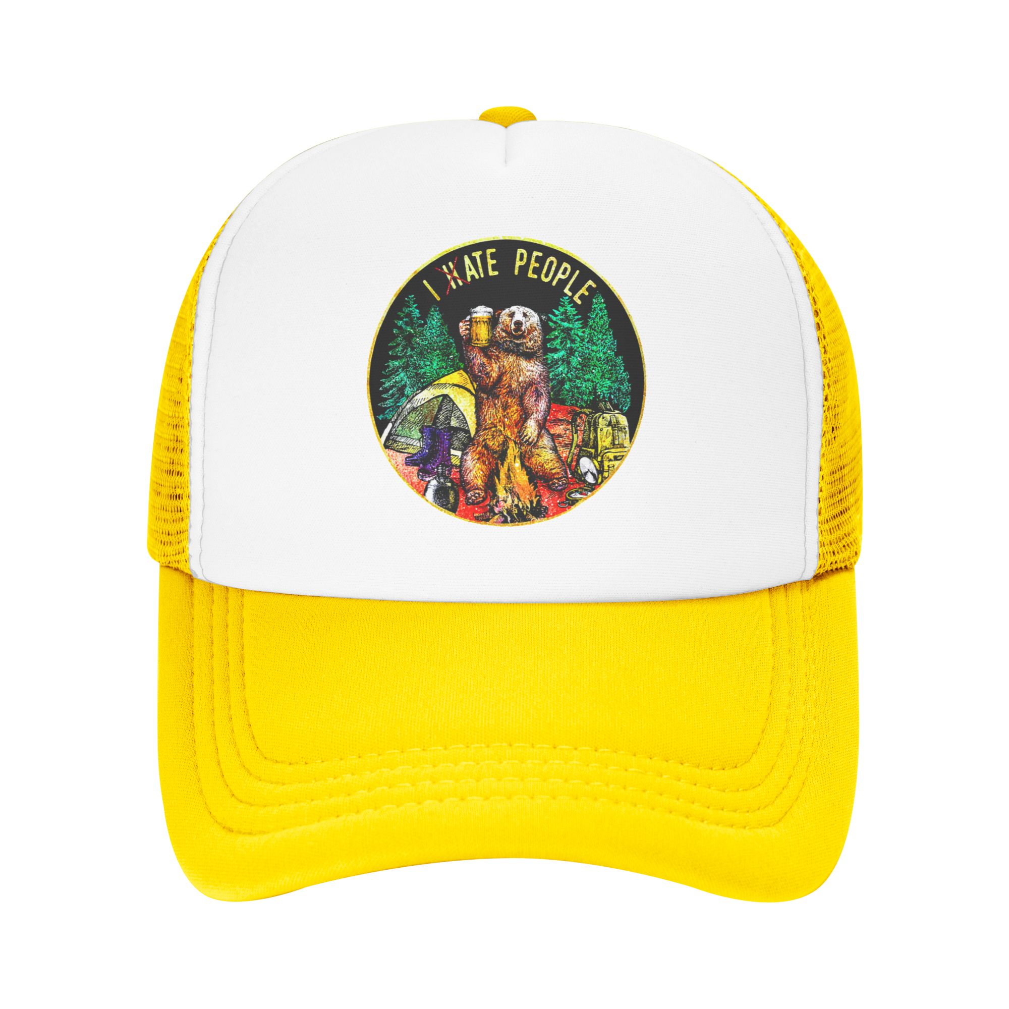 I Hate People Bear Camping Bas - đánh giá và giá Trucker Hat Cap