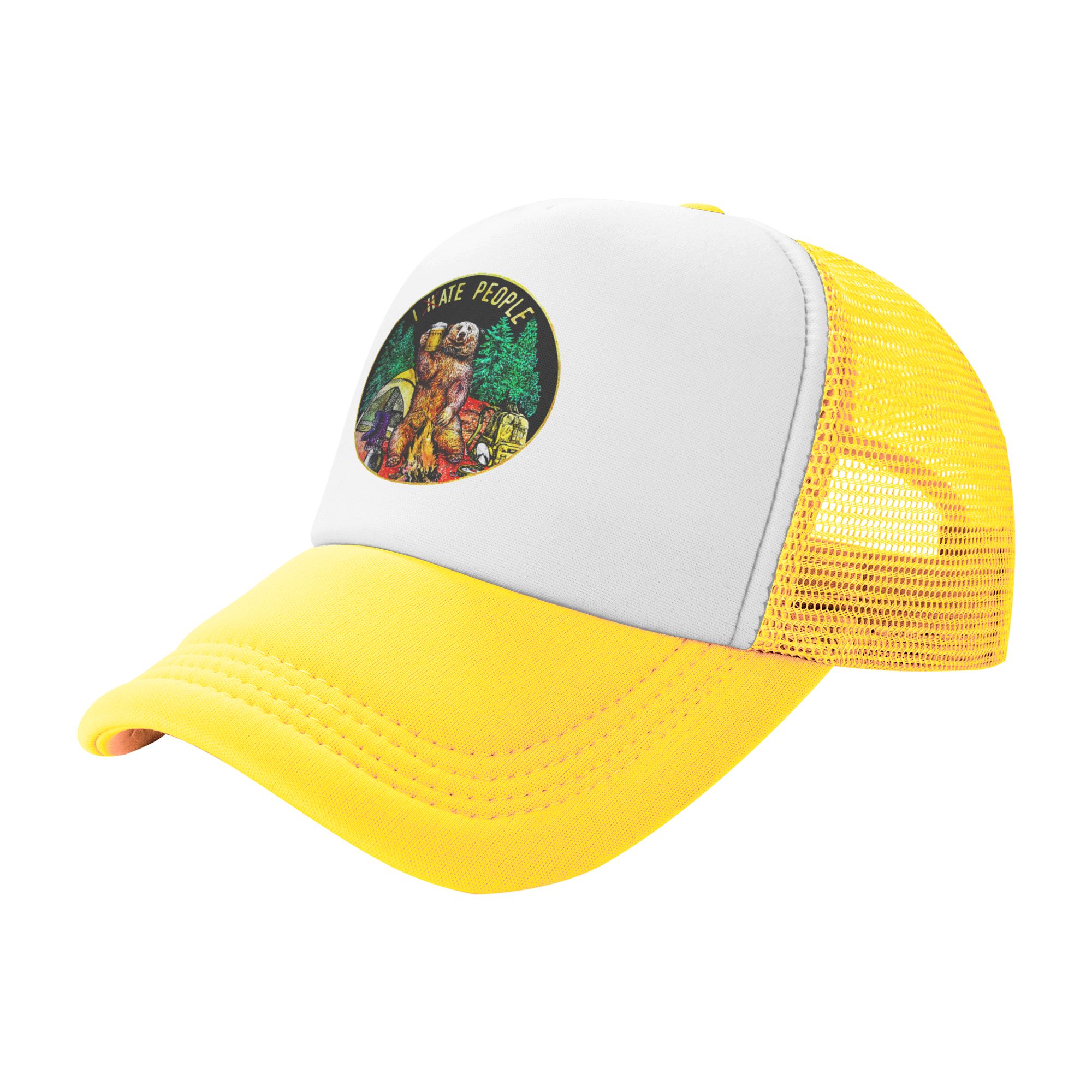 I Hate People Bear Camping Bas - đánh giá và giá Trucker Hat Cap