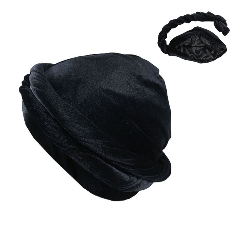 Solid Color Men's Velvet Head  - đánh giá và giá Men'S Fashion Head Scarf