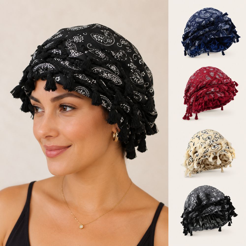 Unisex Satin Twist Head Wraps  - đánh giá và giá Men'S Fashion Head Scarf