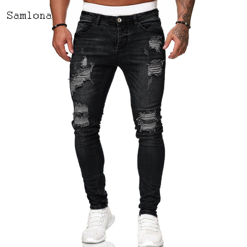 Samlona Quần Jean Nam Thời Tra - đánh giá và giá Men'S Fashion Grey Jeans