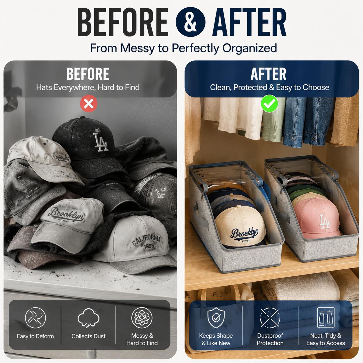 Baseball Cap Organizer Storage - đánh giá và giá Trucker Hat Cap