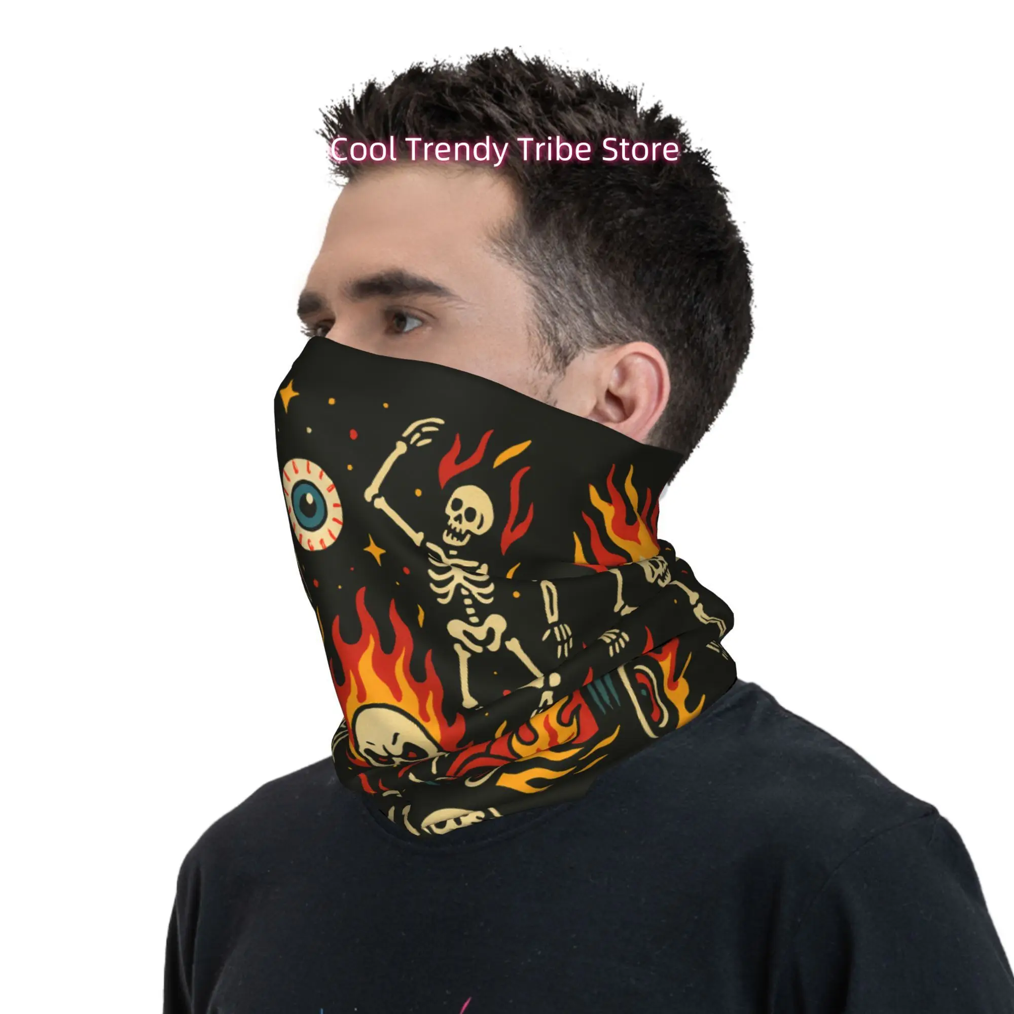 Flaming Skulls Hot Rod Vintage - đánh giá và giá Men'S Fashion Head Scarf
