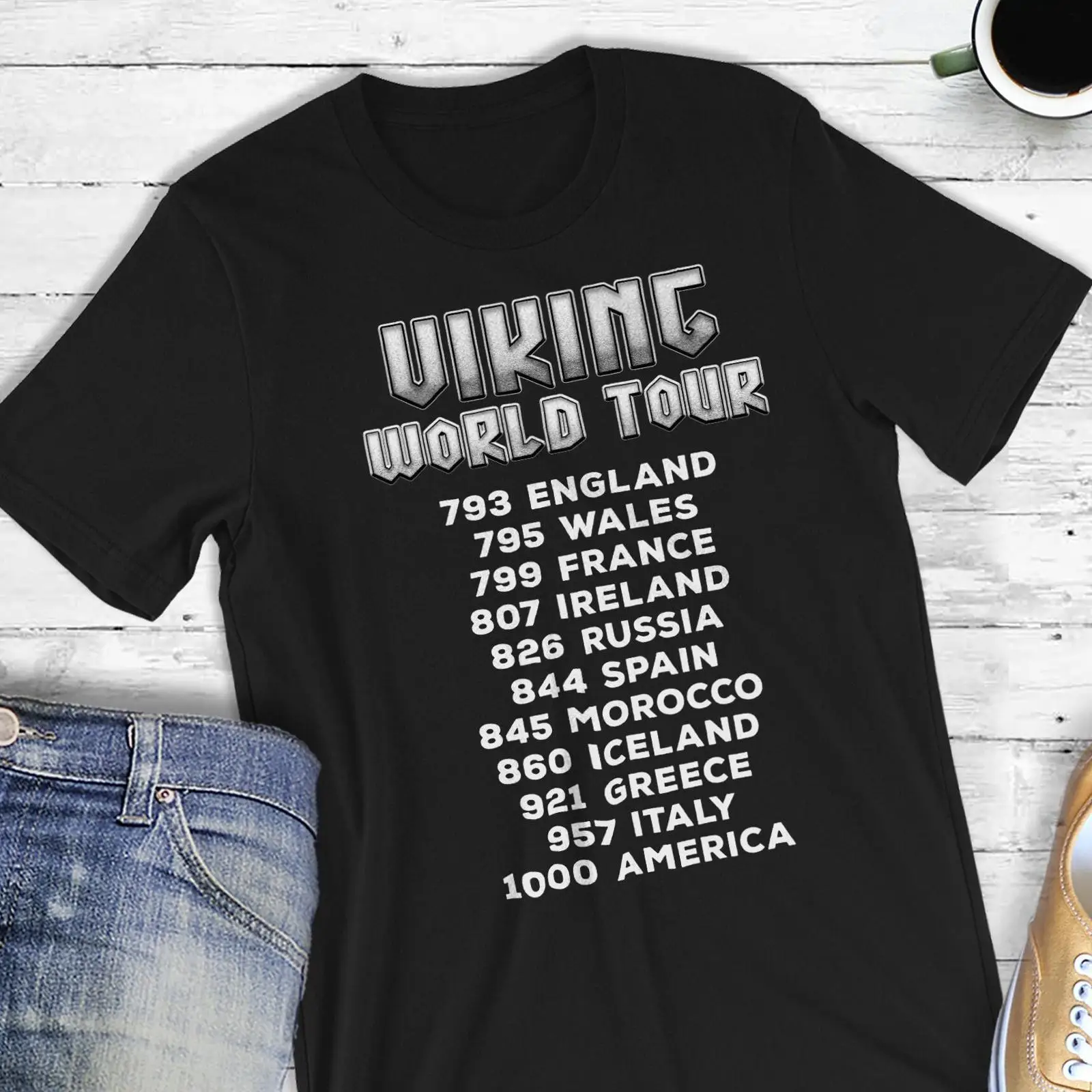 Viking World Tour T Shirt Nors - đánh giá và giá Men'S Fashion History