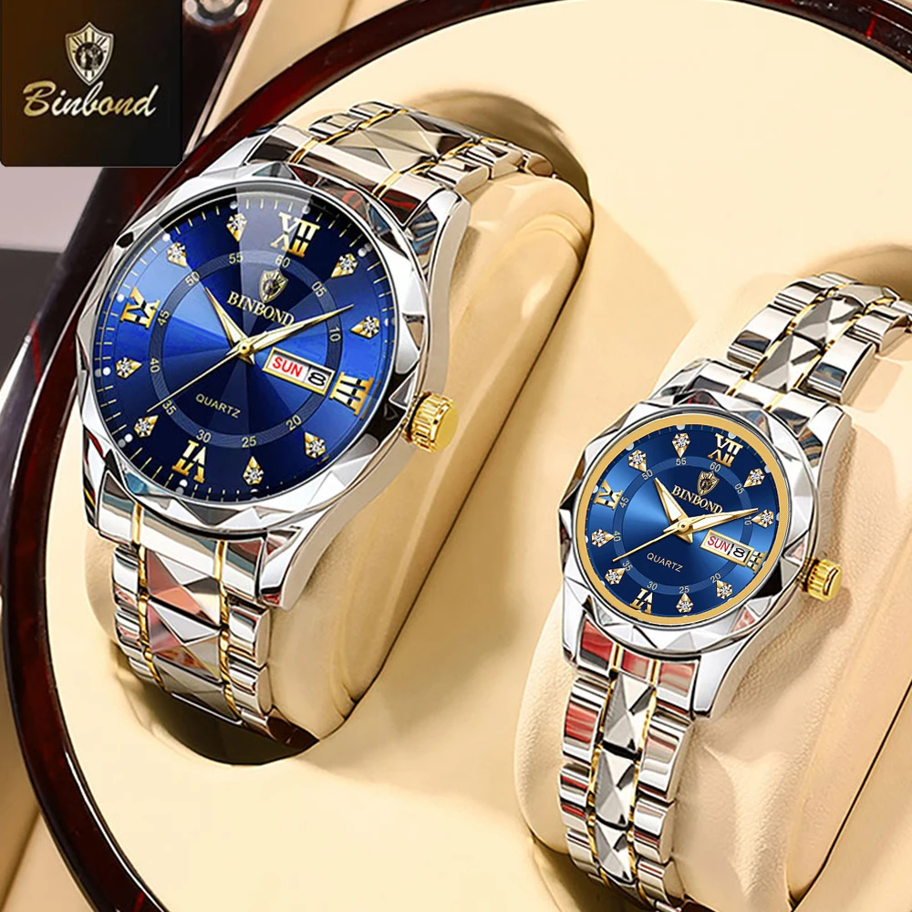 BINBOND 2pcs/Set Couple Watche - đánh giá và giá Men'S Fashion Magazine