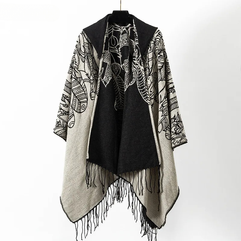 Vintage Tassel Cape Coat Fring - đánh giá và giá Mens Fashion Poncho