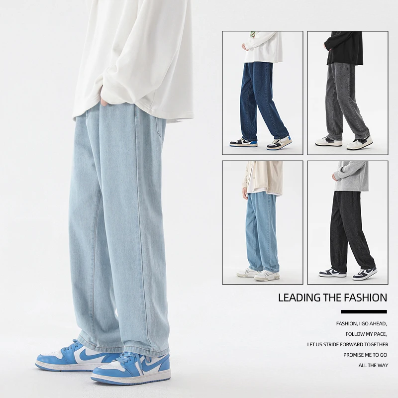 New Korean Fashion Men's Casua - đánh giá và giá Men'S Fashion Grey Jeans